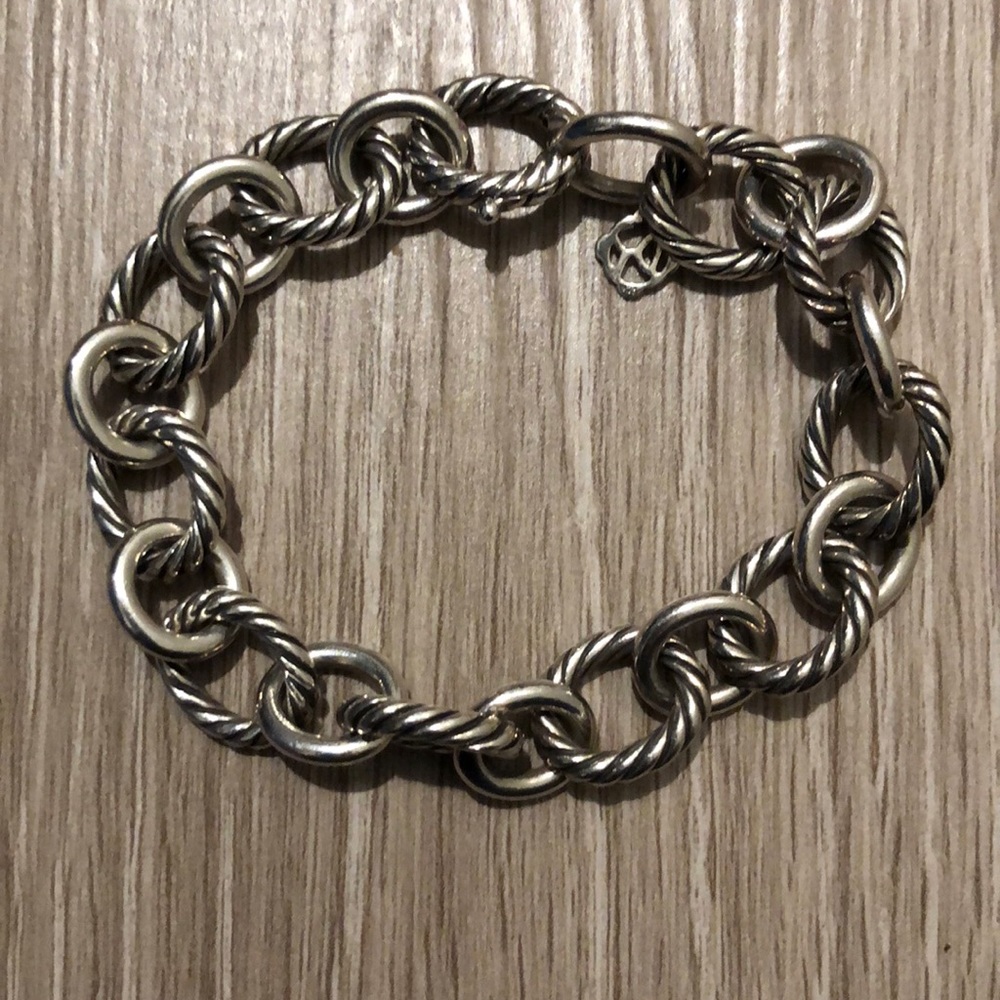 David Yurman silver link bracelet